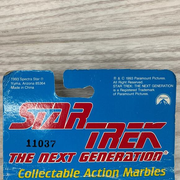 Star Trek The Next Gen Collectible Action Marbles Picard Data Troi Riker Geordi - Picture 3 of 4